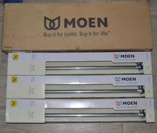 Moen Preston Collection DN8424CH 3-Pack 24" Towel Bar Assembly Chrome Finish NEW