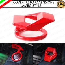COVER PULSANTE ACCENSIONE START LAMBO STYLE ROSSO IN METALLO PER HYUNDAI I20 II