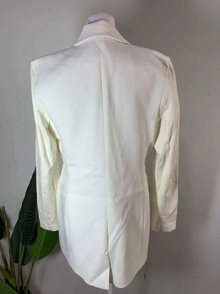 Pearl By Lela Rose WOMENS White Colored Blazer, Size 6 - Imagem 4 de 4