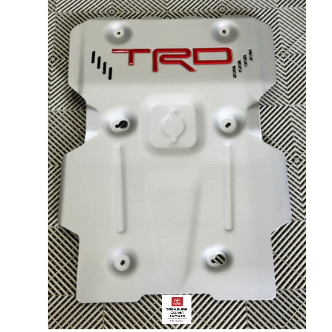 Aluminum Front Lower Skid Plate For 2014-2023 Toyota 4Runner TRD – Red 3D Letter (White)