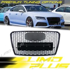 🔥Fits for 2012-2015 Audi A7 S7 Front Mesh Hex Honeycomb Grill Grille RS7 Style