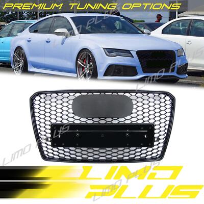 🔥Fits for 2012-2015 Audi A7 S7 Front Mesh Hex Honeycomb Grill