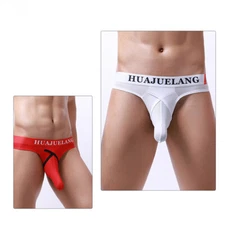 ZONBAILON Men's Underwear Breathable Mesh Sexy Elephant Nose Double Thong