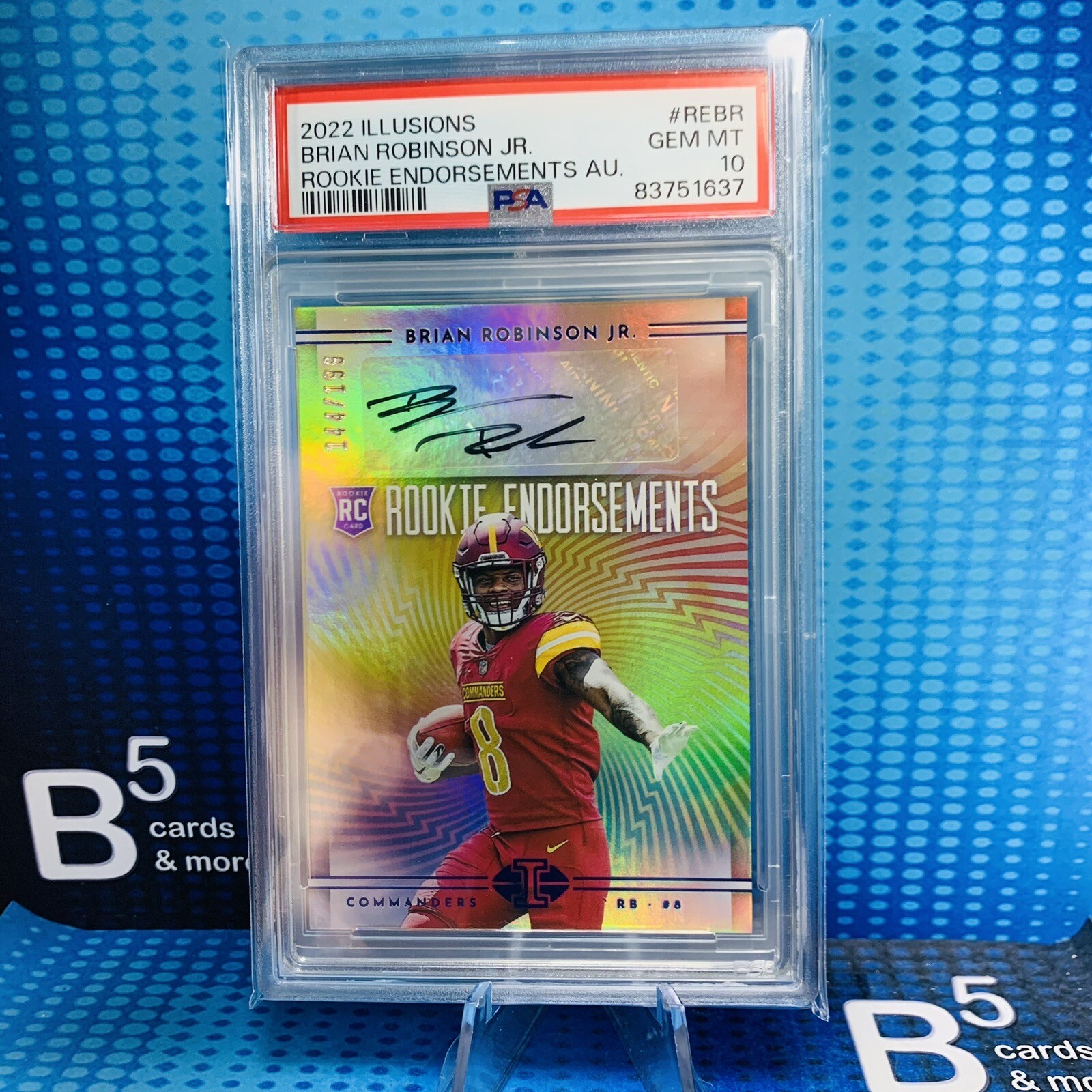 Brian Robinson Jr. Panini Illusions Rookie Endorsements Autographs #REBR Base
