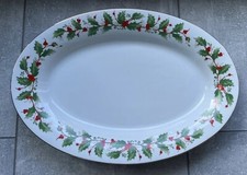 Noel By Liling Serving Platter Holly Berry Theme China Pearl Fine China Noel By Liling Serving Platter Holly Berry Theme China Pearl Fine China