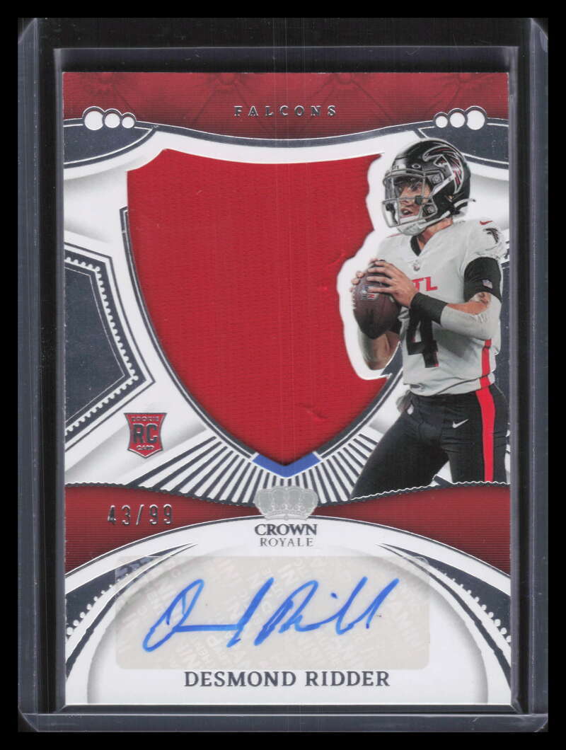 2022 Chronicles Crown Royale Silhouette Desmond Ridder Rookie Jersey Auto 43/99