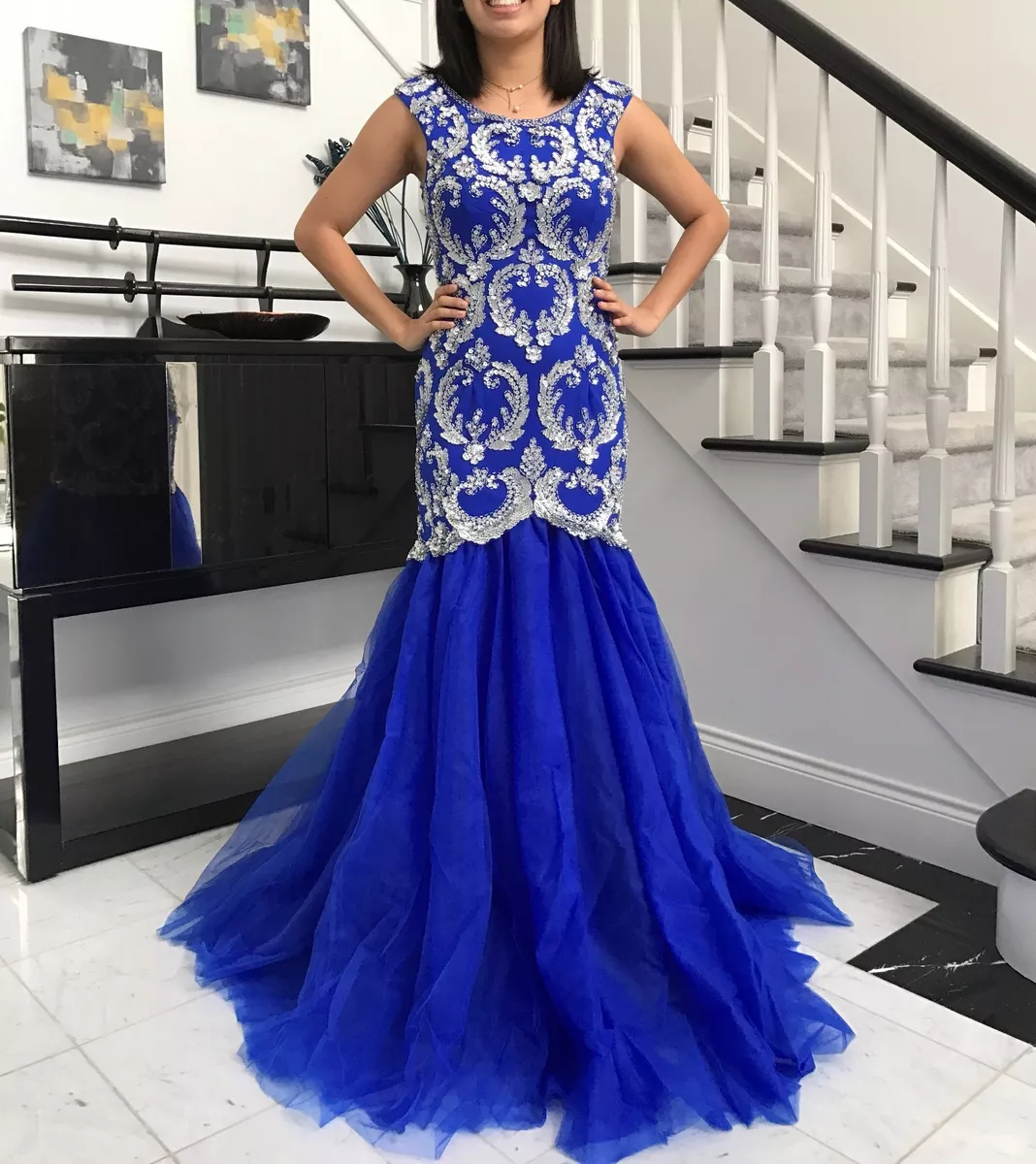 New 8 1216 20 Royal Blue Long Prom Dress Mother of the Bride