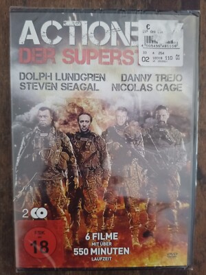 Actionbox der Superstars  (6 Filme DVD Box FSK ab 18) Neu in Folie!