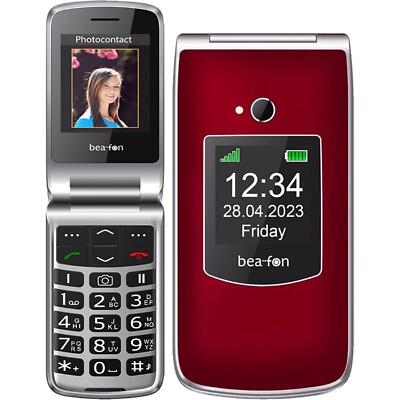 Beafon SL605 összecsukható ergonómikus mobiltelefon, külső -belső
