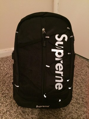 supreme backpack black ss17