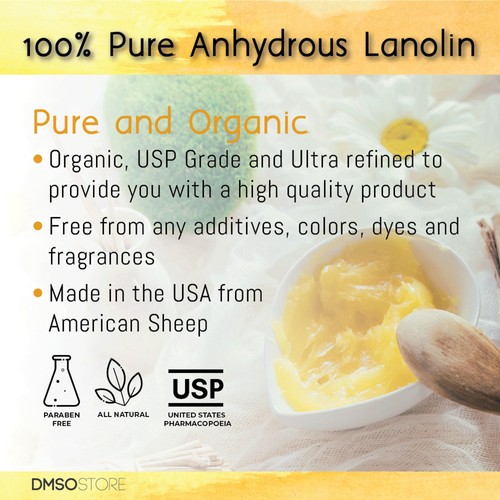 LANOLIN 4 libras. Hidratante para piel 100% pura anhidra grado USP... - Imagen 9 de 11