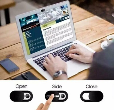 2 x Webcam Abdeckung Universal Handy Antispy Kamera Laptop Schwarz Weiß