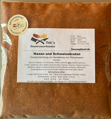 Haxen- und Schweinebraten Gewürzsalz 250gr. Gewürzmischung