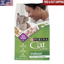 Indoor Cat Dry Food Chicken Hairball Control Healthy Weight Nutrients 3.15lb New