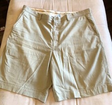 MEN'S SIZE 40 TOMMY BAHAMA KHAKI FLAT FRONT GOLF SHORTS - VGUC
