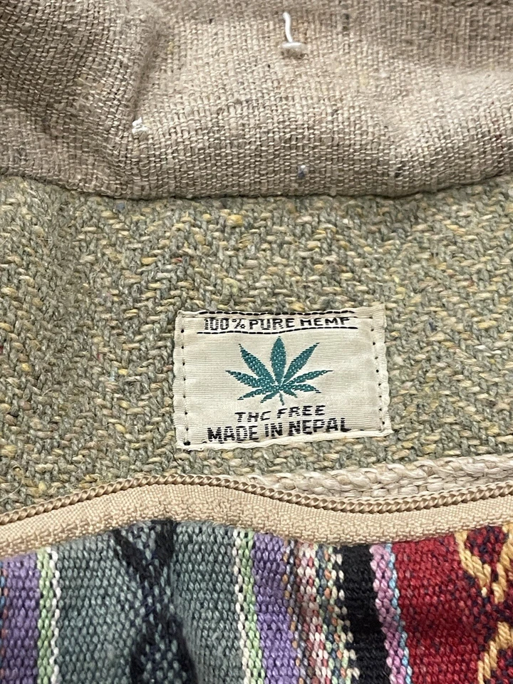 THC Free Multicolored Adjustable Straps Organic Backpack Made In Nepal 13W x 14H - Image 3 of 4