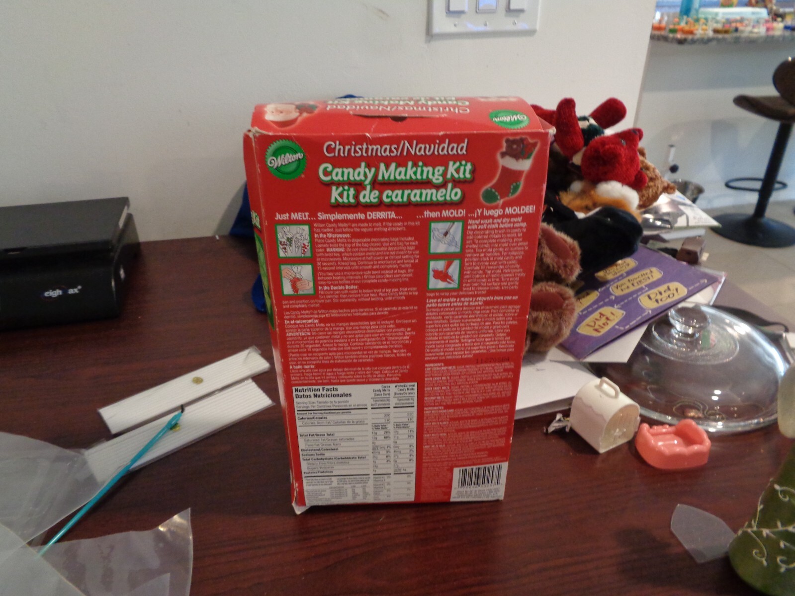 Wilton Holiday Christmas Candy Lollipop Making Kit Contains 3 Molds Sticks Bags