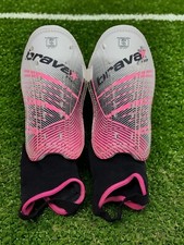 Brava - Girl's Soccer Shin Guards - Pink White Black - Large (5'7" - 5'11") EUC