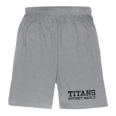 University Of Detroit Mercy Titans UDM NCAA College Fleece Distressed Shorts