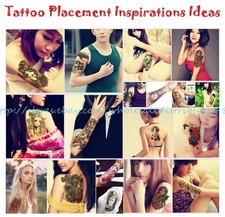 8.25"extra large temporary arm fake tattoo for adults
