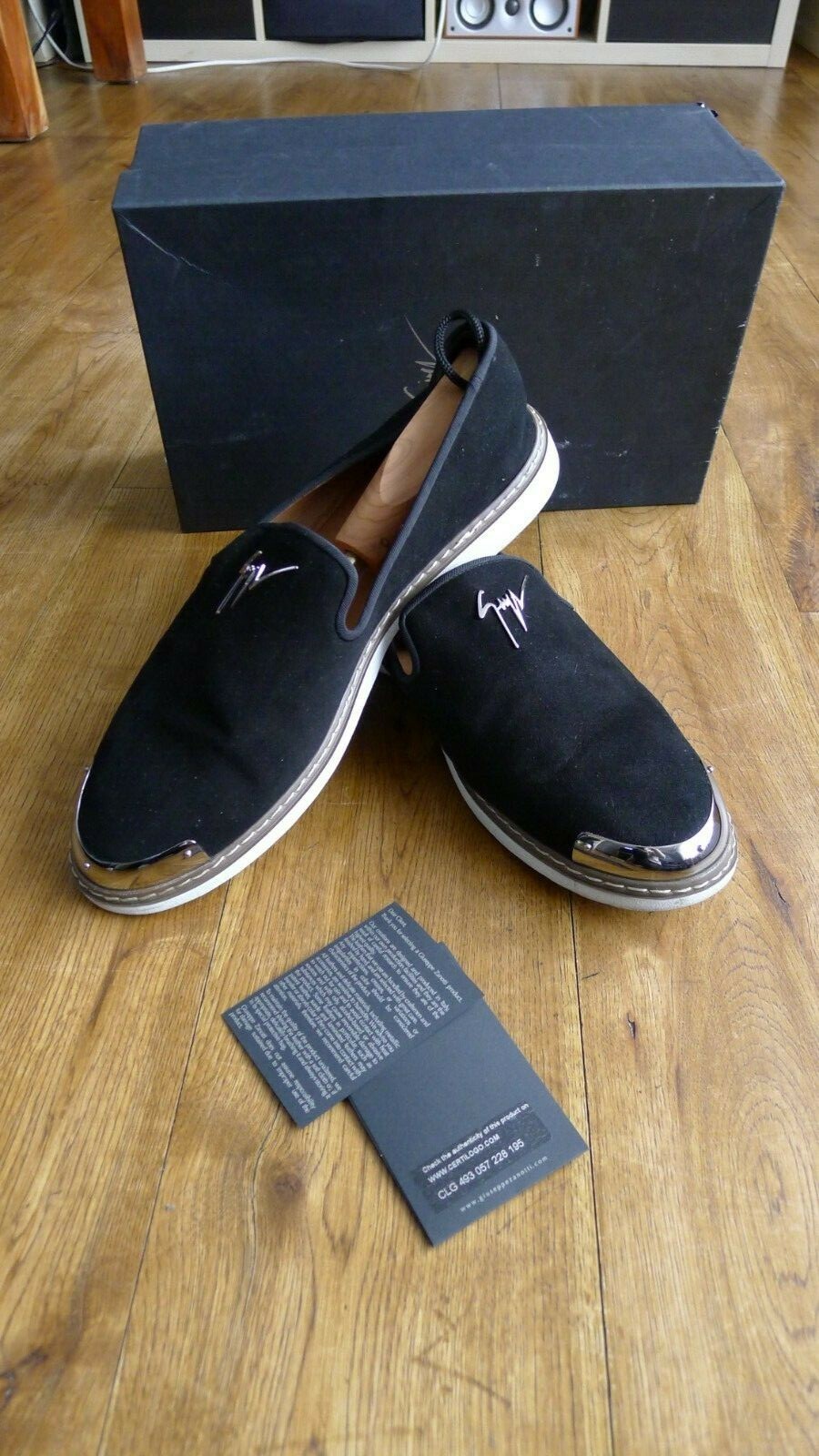 Giuseppe Zanotti men's black suede 