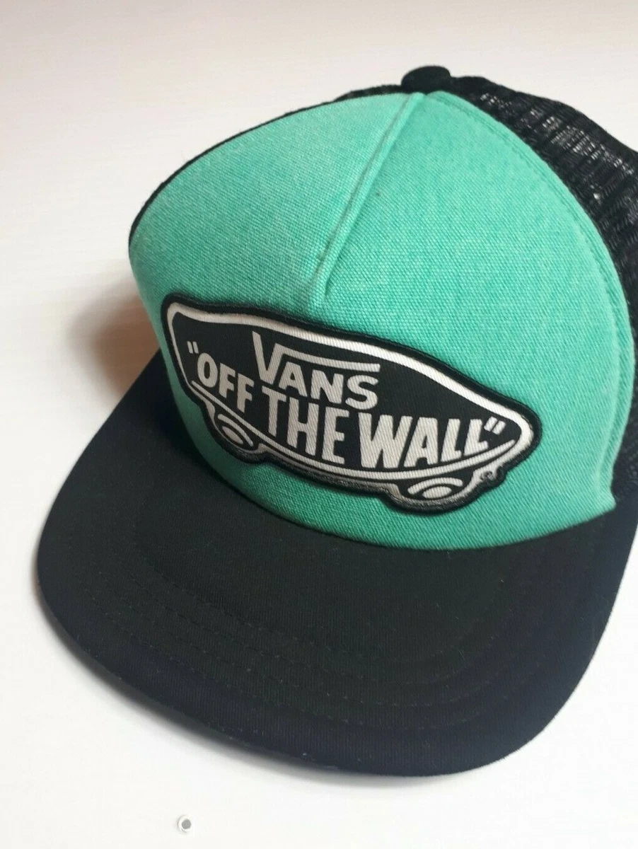 Vans Off The Wall Men's Classic Patch Trucker Hat Cap - Green/Black | eBay