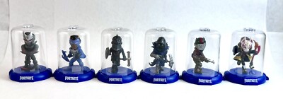 Fortnite Domez Zag toys mini Figures Clear Dome Case Set Of 6 