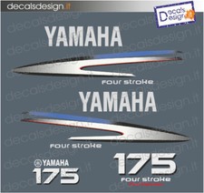 Adesivi calandra motore marino fuoribordo Yamaha 175 cv F175 gommone barca