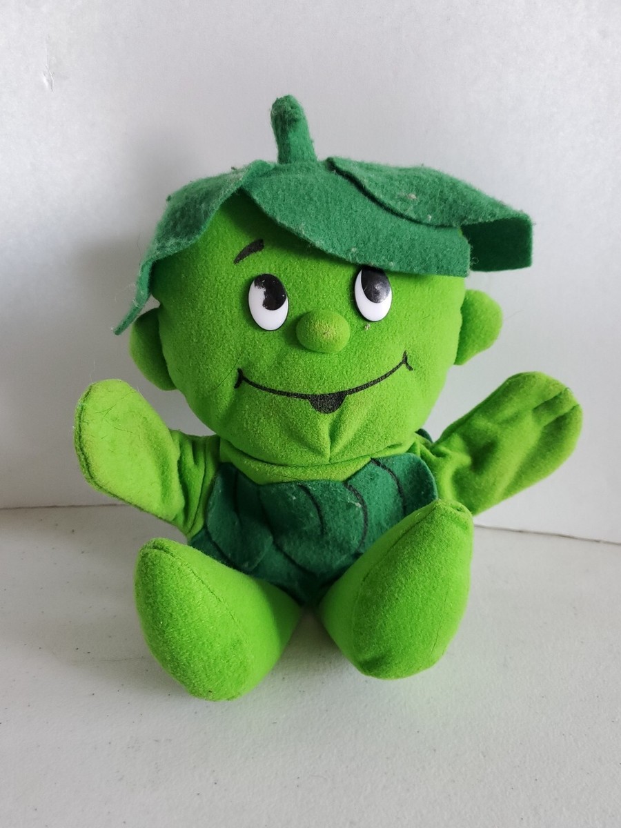 Vtg Jolly Green Giant 'Sprout' Hand Puppet Plush Stuffed 1992