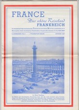 Werbeheft Das sch&ouml;ne Reiseland Frankreich Tourismus 1957 Infos Veranstaltungen