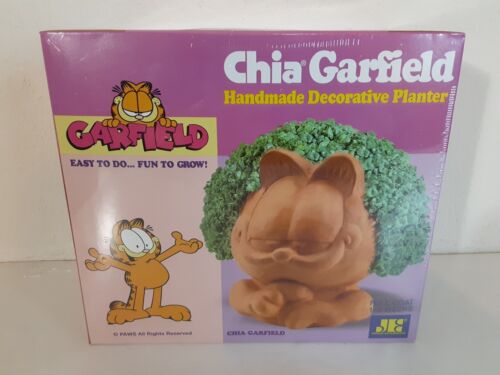 Chia Pet Chia Garfield Handmade Decorative Planter Cat NEW & FACTORY SEALED - 第 1/3 張圖片
