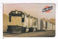 Single Railroad Playing Card "Chicago, Northwestern, CNW-34" Bollhagen Book