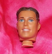 MATTEL 1990s BARBIE KEN REAL HAIR BROWN FADE HEAD