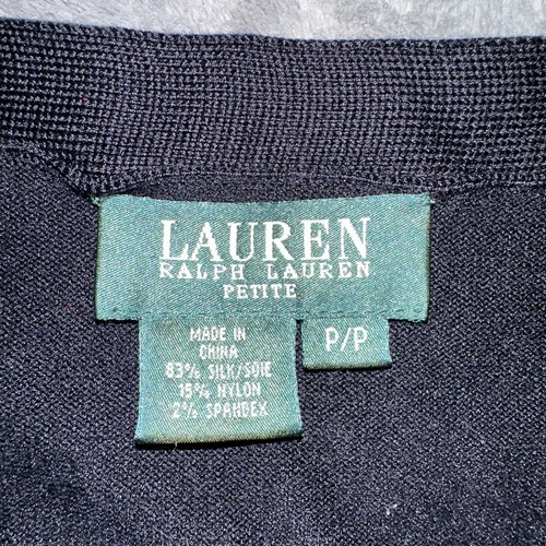 Ralph Lauren Petite Petite Extra Small Tank Top Silk Shirt Stretchy Size 0/2 - Afbeelding 11 van 13