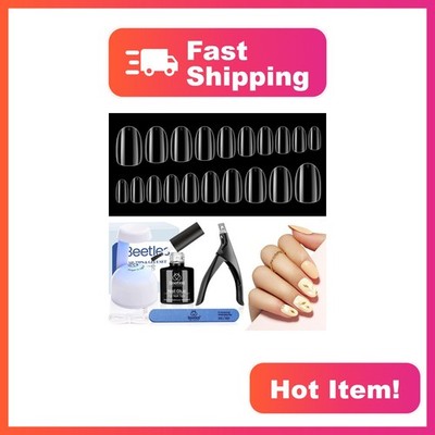 beetles Short Oval Gel Nail Kit 240pcs