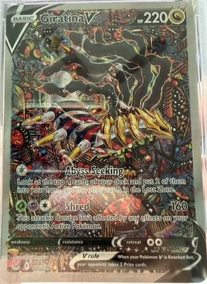 Pokémon TCG Giratina v Alt Art Lost Original Full Art Card 186/196