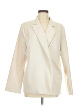 PrettyLittleThing Women Ivory Blazer 8