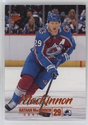 2024-25 Upper Deck Fleer Ultra Orange Foil /25 Nathan MacKinnon #27 17s7