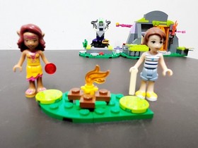 LEGO Elves Friends 41175 Fire Dragons Lava Cave Complete Set Box Manuals