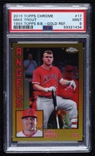 2019 Chrome 1984 Topps Gold Refractor 41/50 Mike Trout #84TC-17 PSA 9 MINT 09gu