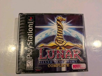 Lunar Silver Star Story Complete Sony PS1 4 Discs w/ Case  No Map