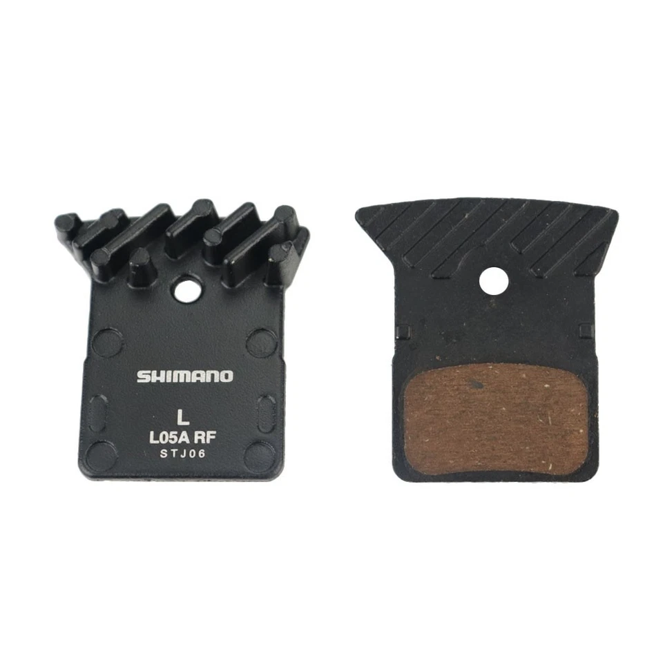 2Pair Shimano L05A-RF Disc Brake Pads Replaces L03A Alloy Back & Cooling Fins - Image 4 of 4
