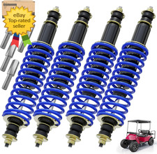 Golf Cart Front Rear Shock Absorbers with Heavy Duty Coil Springs 4 Pack