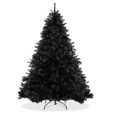 OPEN BOX - 6FT Artificial Black Spruce Holiday/Christmas Tree w/ Stand