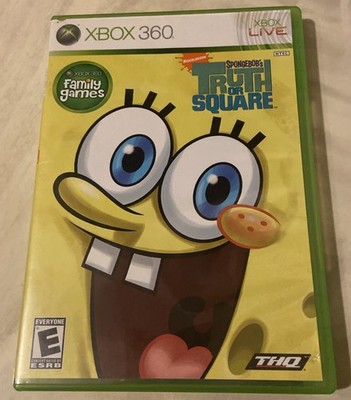 Spongebob Truth or Square Xbox 360 - Complete W/ Manual CIB