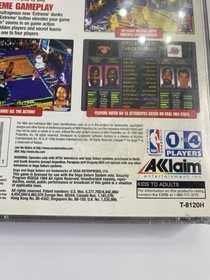 NBA Jam Extreme (Sega Saturn, 1996) Complete CIB w/ Manual Resurfaced Tested