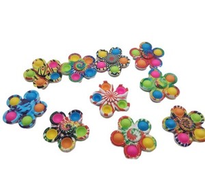 Tie-Dye Fidget Spinner Set Sensory Stress Relief Toys for Kids Adults Lot Of 2 