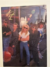 Def Leppard Autographed Magazine Pinup