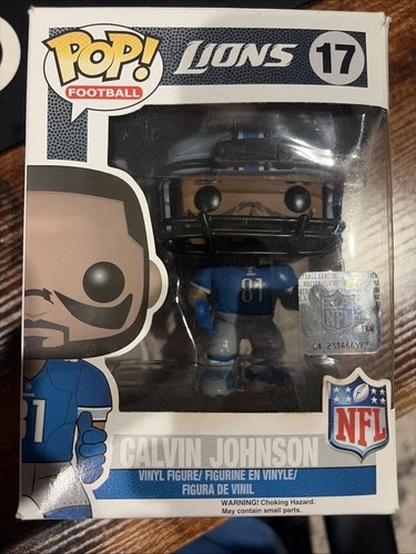 Funko Pop! Calvin Johnson Detroit Lions #17 NFL  Football Very Rare Slight Dmg