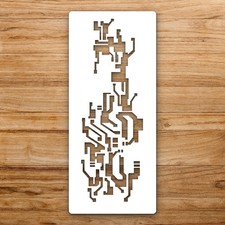 Geometric Shape Large Reusable Wall Stencil For Painting DIY Home Decor Template